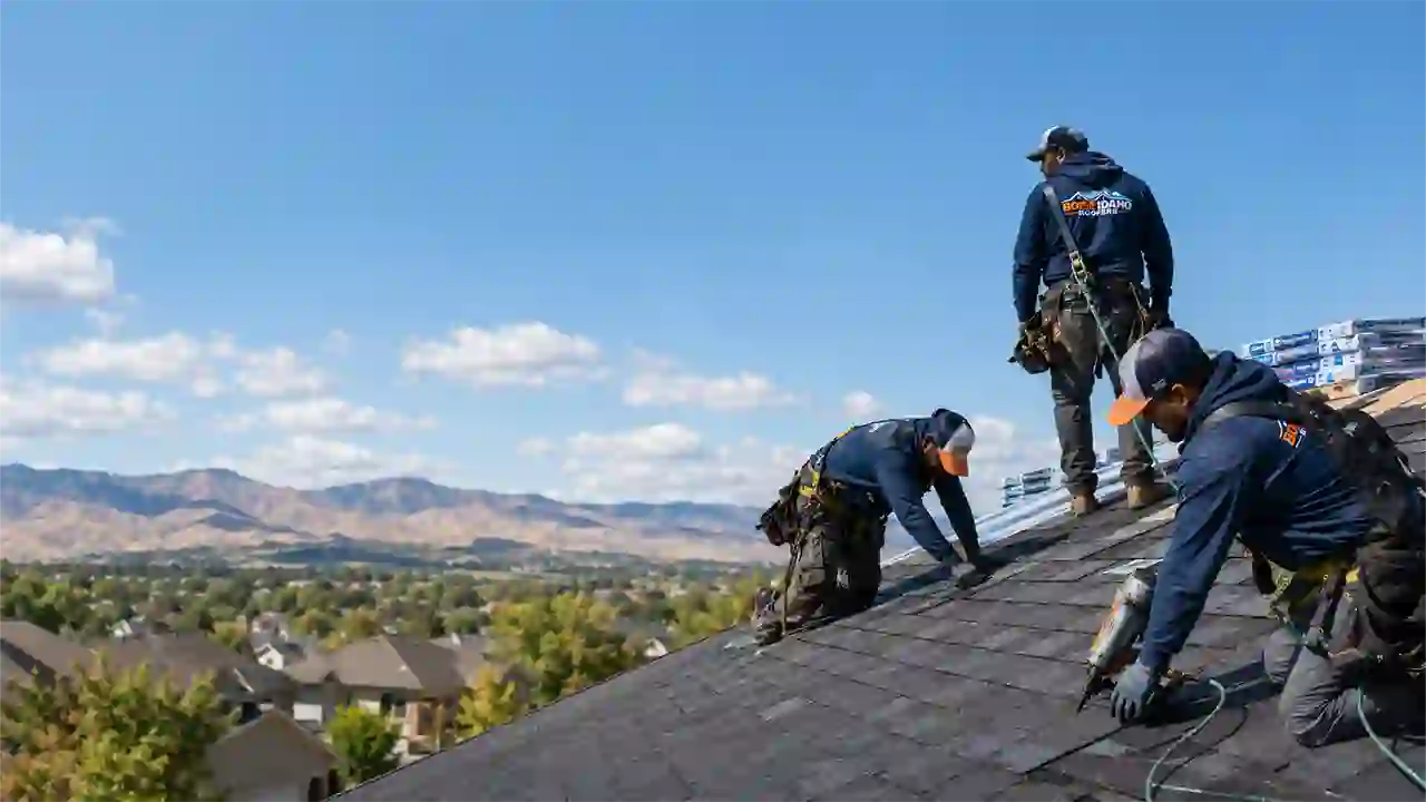 Completed roof replacement on a new-construction Star, Idaho home